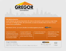 Tablet Screenshot of gregor-immobilien.com